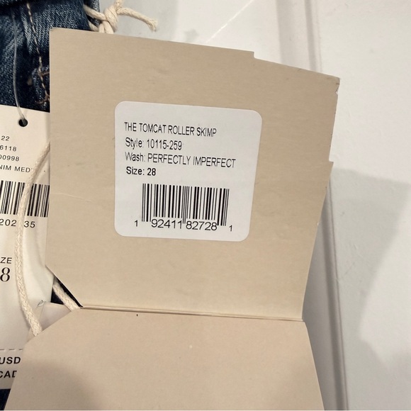 The Tomcat Roller Skimp High Rise Wide Leg Jeans in Perfectly Imperfect size 28 - Picture 6 of 6